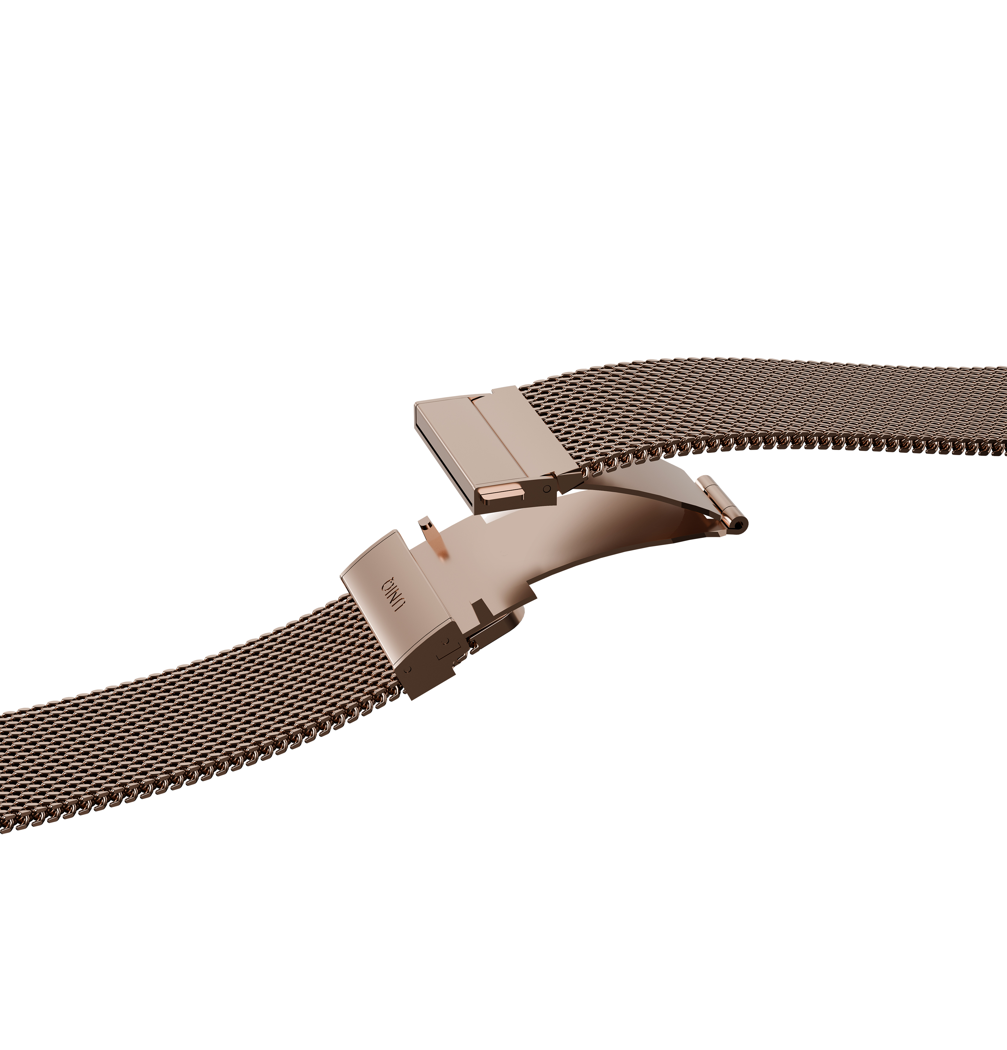 Dante Pro Apple Watch (49/46/45/44 mm) Stainless Steel Armband mit Butterfly-Verschluss (UNIQ-49MM-DANPMRSE) - Metallic Rose