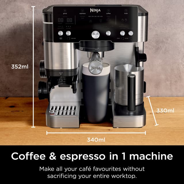 Ninja Luxe Cafe Essential espressomaskine ES501EU (sølv)