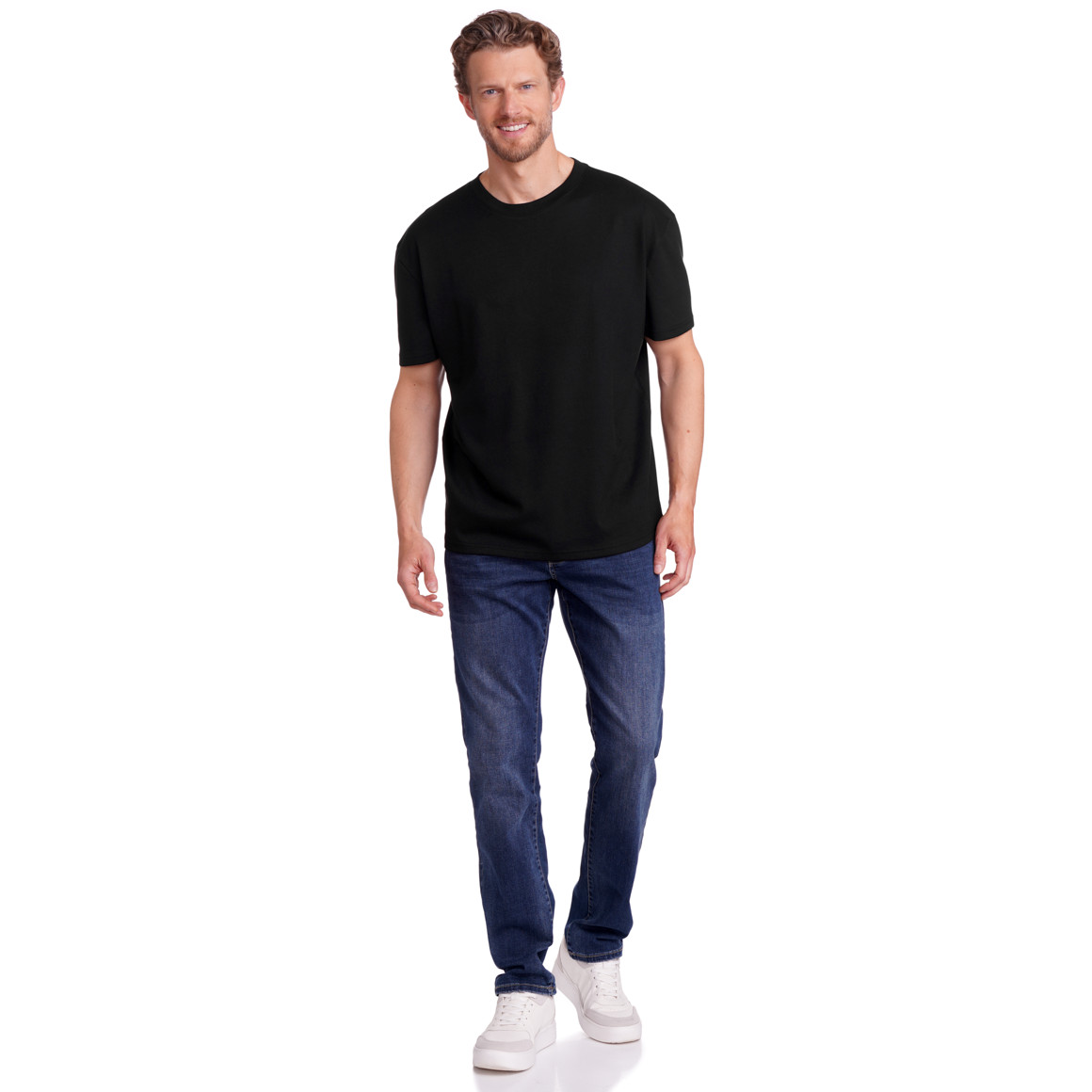 Jonas Nielsen Herren T-Shirt im Oversized-Look schwarz