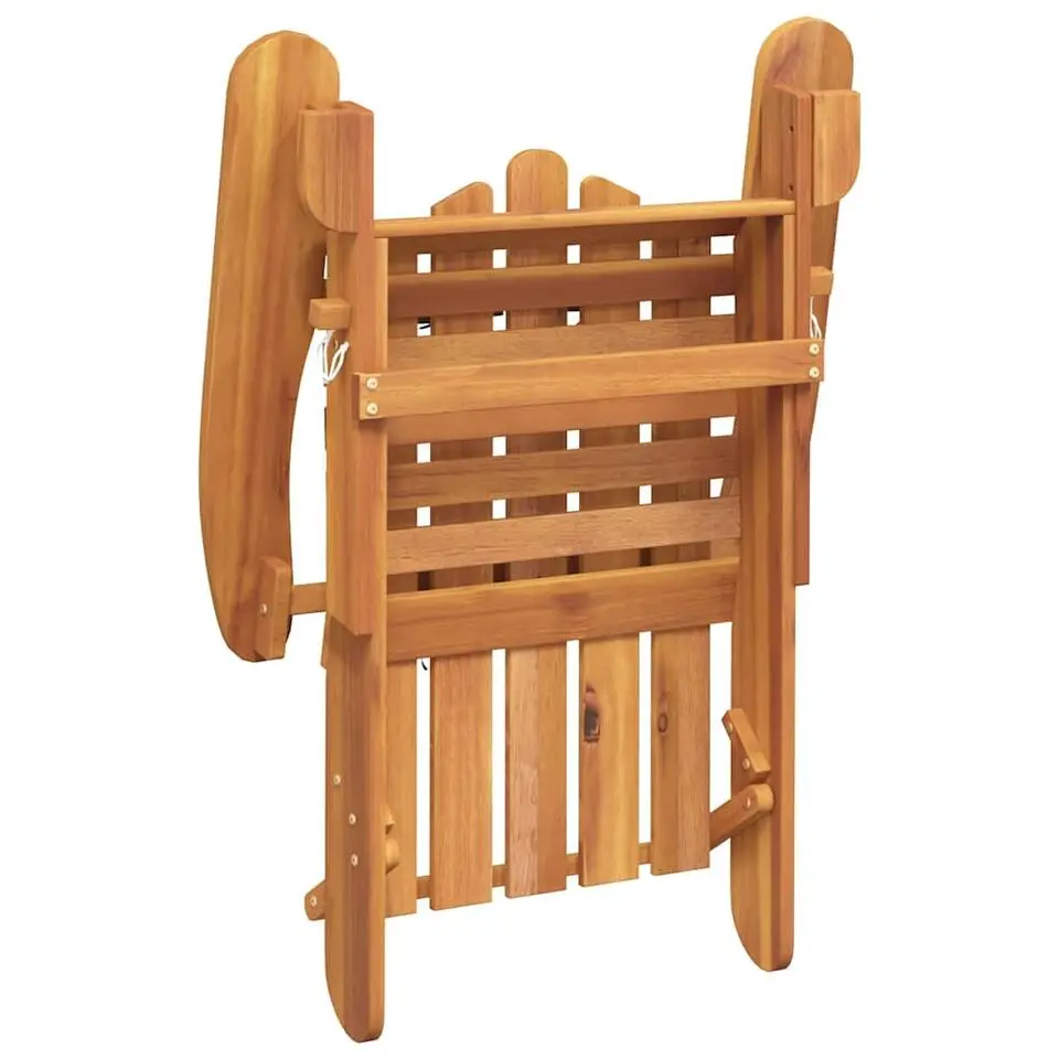 vidaXL - Adirondack tuinstoel - Voetensteun - Bruin - Acaciahout 75x84x90 cm