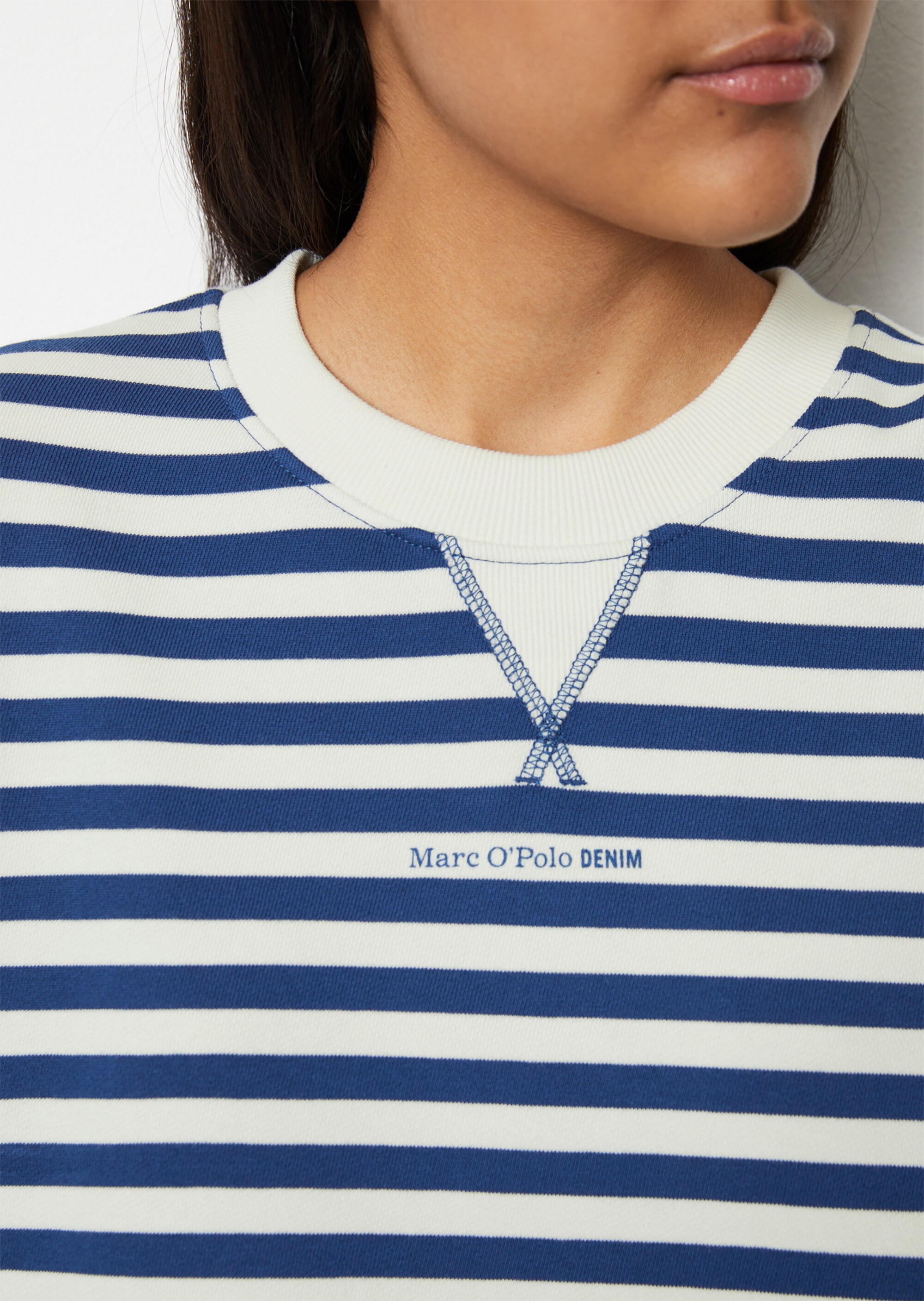 Ringel-Sweatshirt relaxed aus Organic Cotton