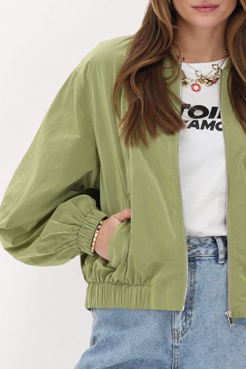 Groene bomber jacket