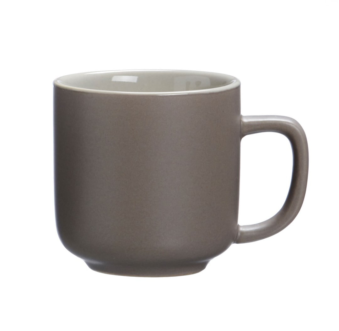 Ritzenhoff & Breker Espressotasse JASPER 6er Set taupebraun/ weiß