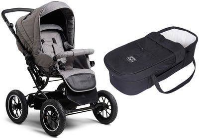 Petite Chérie Solide+ Kombivogn, Black/Grey Melange
