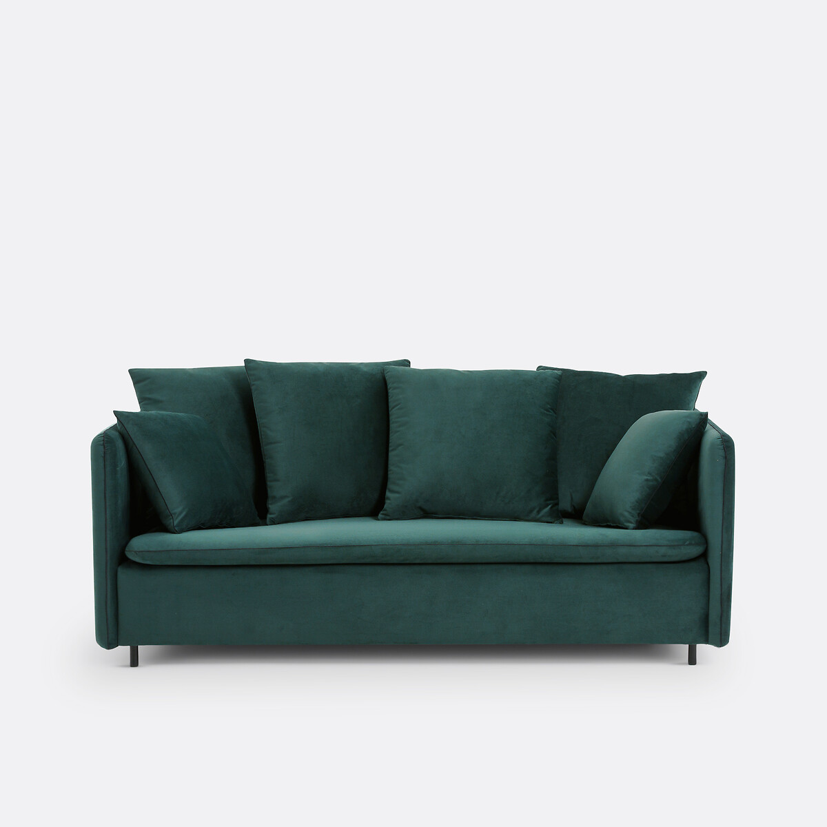 LA REDOUTE INTERIEURS<br>Sofá 3 lugares, veludo conversível, Ivete