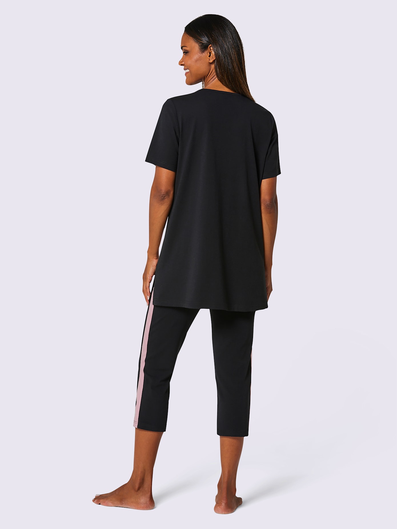 Pyjama court jersey fin