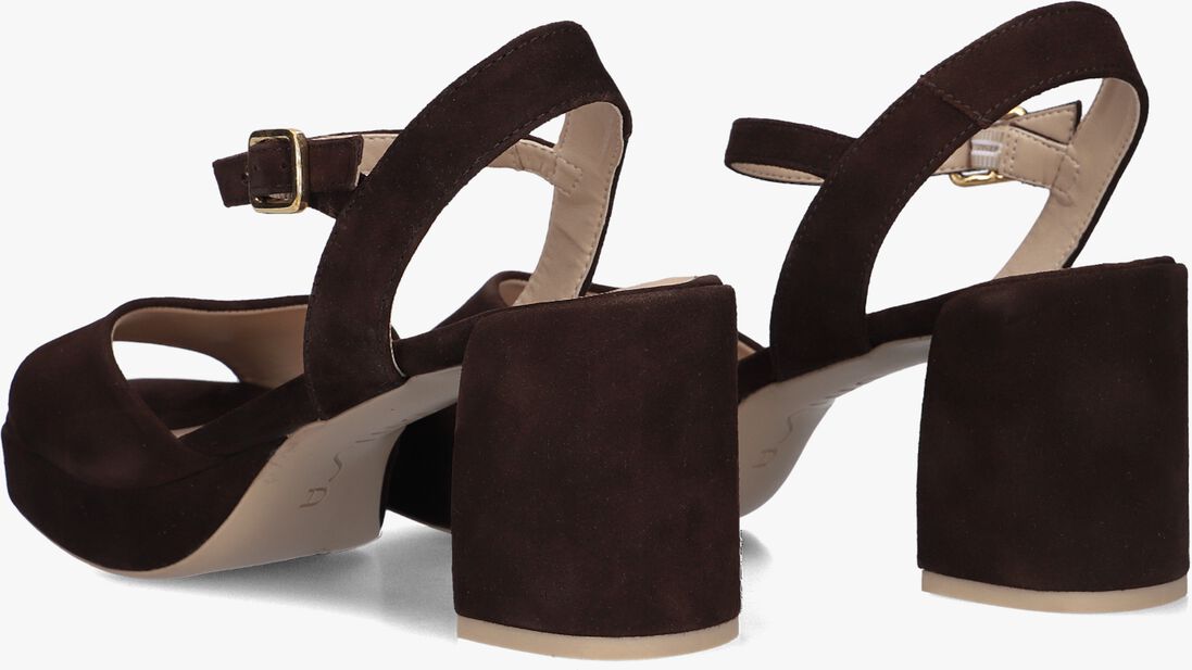 bruine unisa sandalen met hak ney