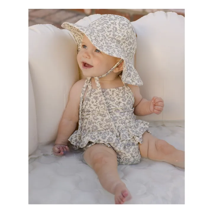 Quincy Mae Maillot 1 Pièce Volants Fleuri | Ecru