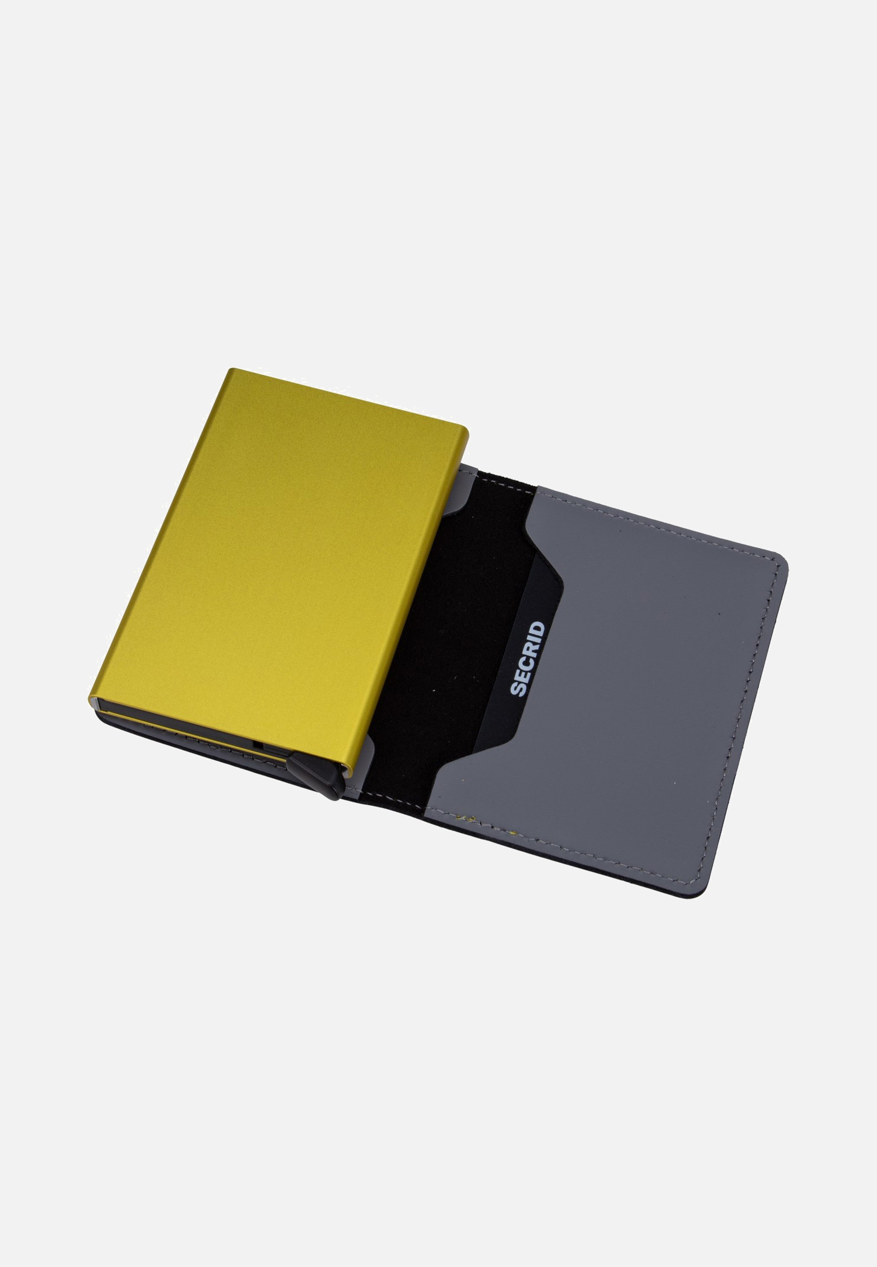 Slimwallet Matte Grey-Lime - Portemonnaie