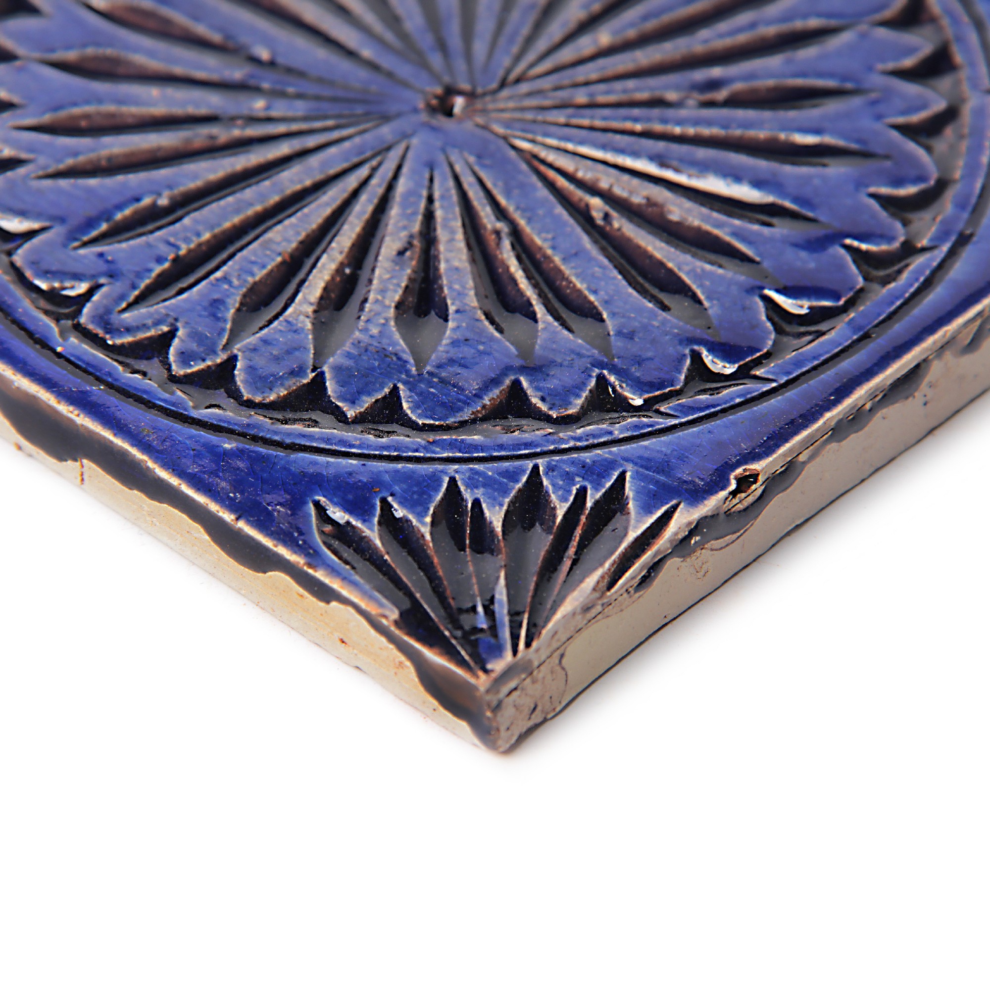 Fliese 'Rond Royale', blau, L 10 cm, B 10 cm, H 1 cm von fischer's lagerhaus