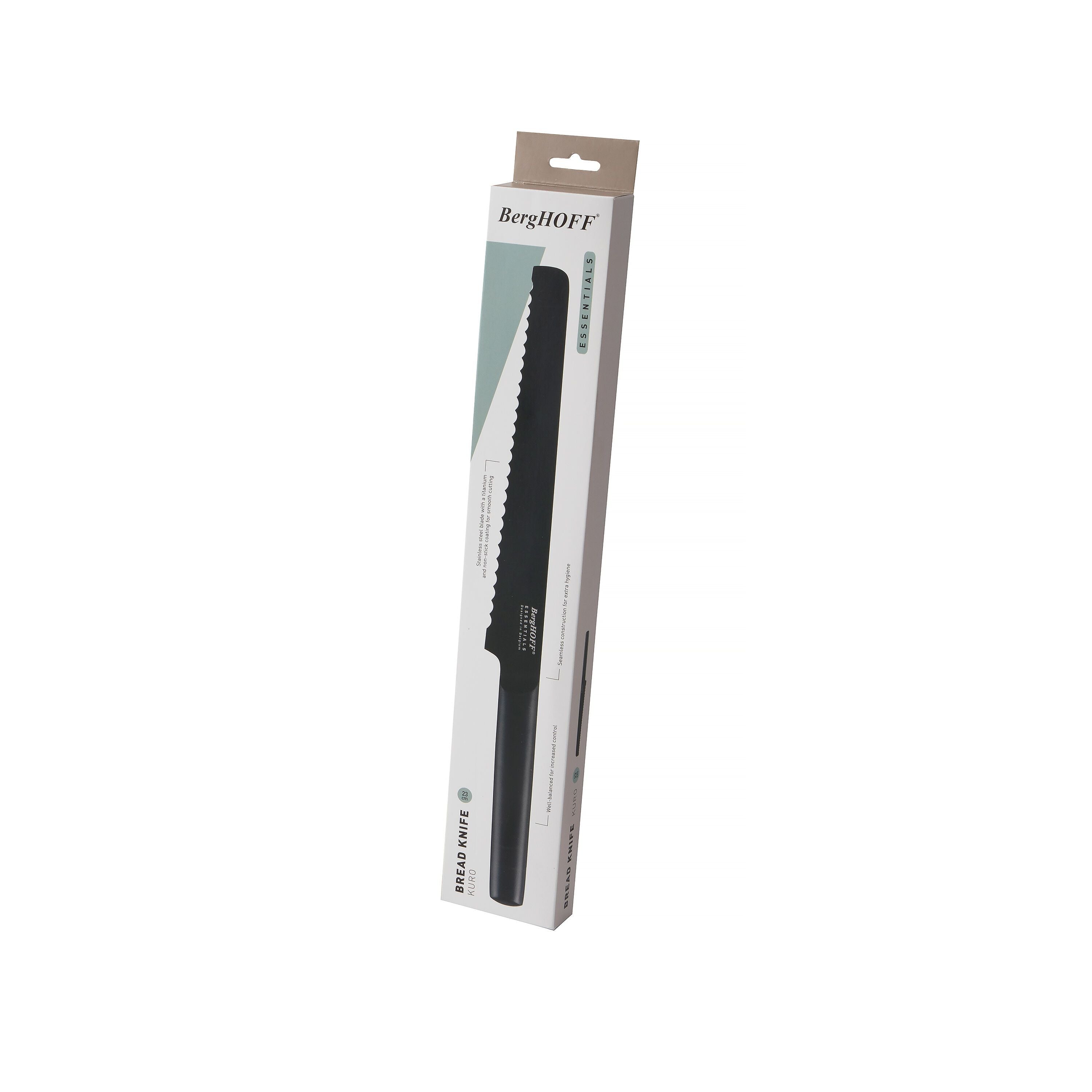KURO BROTMESSER SCHWARZ L23CM - Schwarz / T: 2.8 cm x H: 16.0 cm