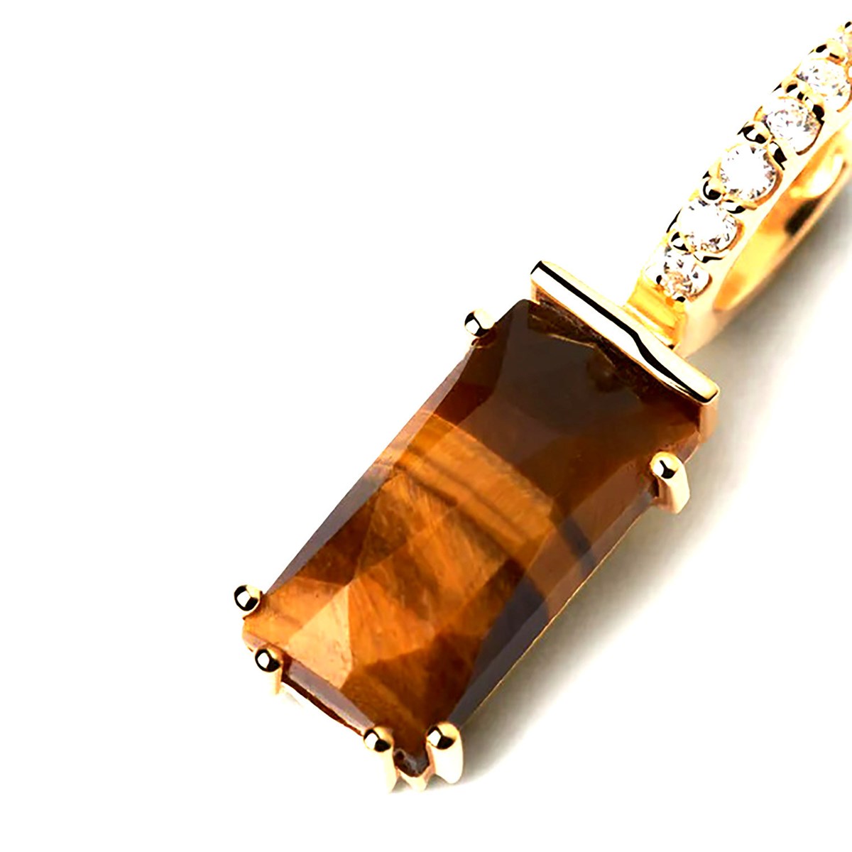 Boucle d'oreille individuelle PdPaola Kaori Oeil deTigre