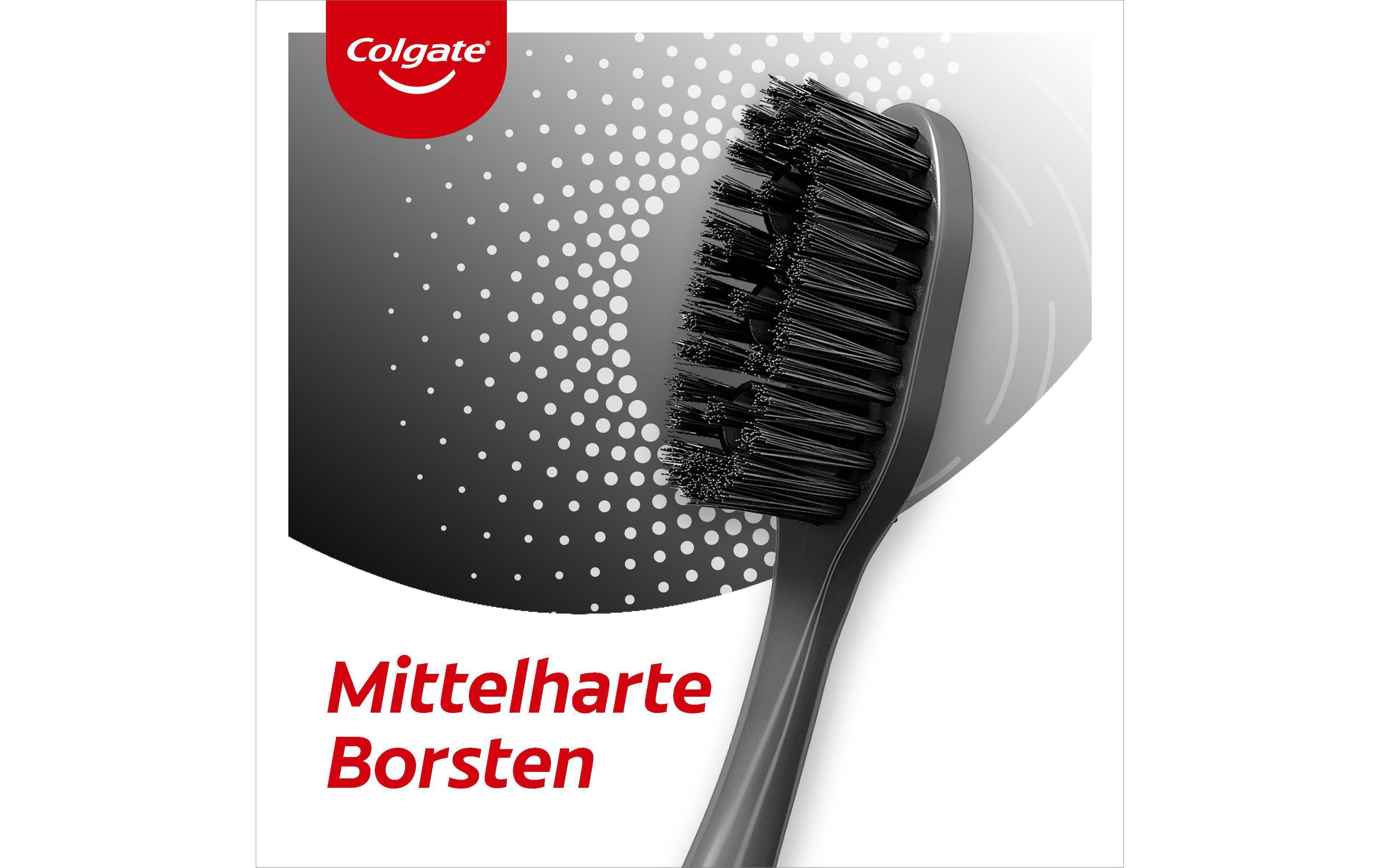Handzahnbürste 360° Aktivkohle mittelZahnbürste für eine optimale Zahnzwischenraumreinigung