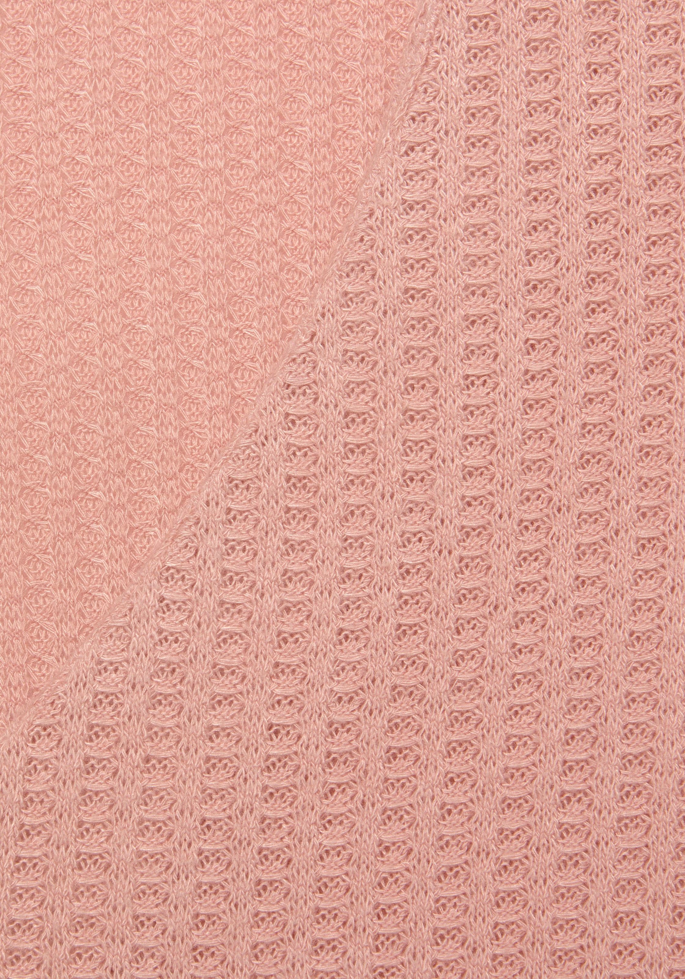 LASCANA Kurzarmshirt »mit Zierperle«, aus weicher Piqué-Qualität