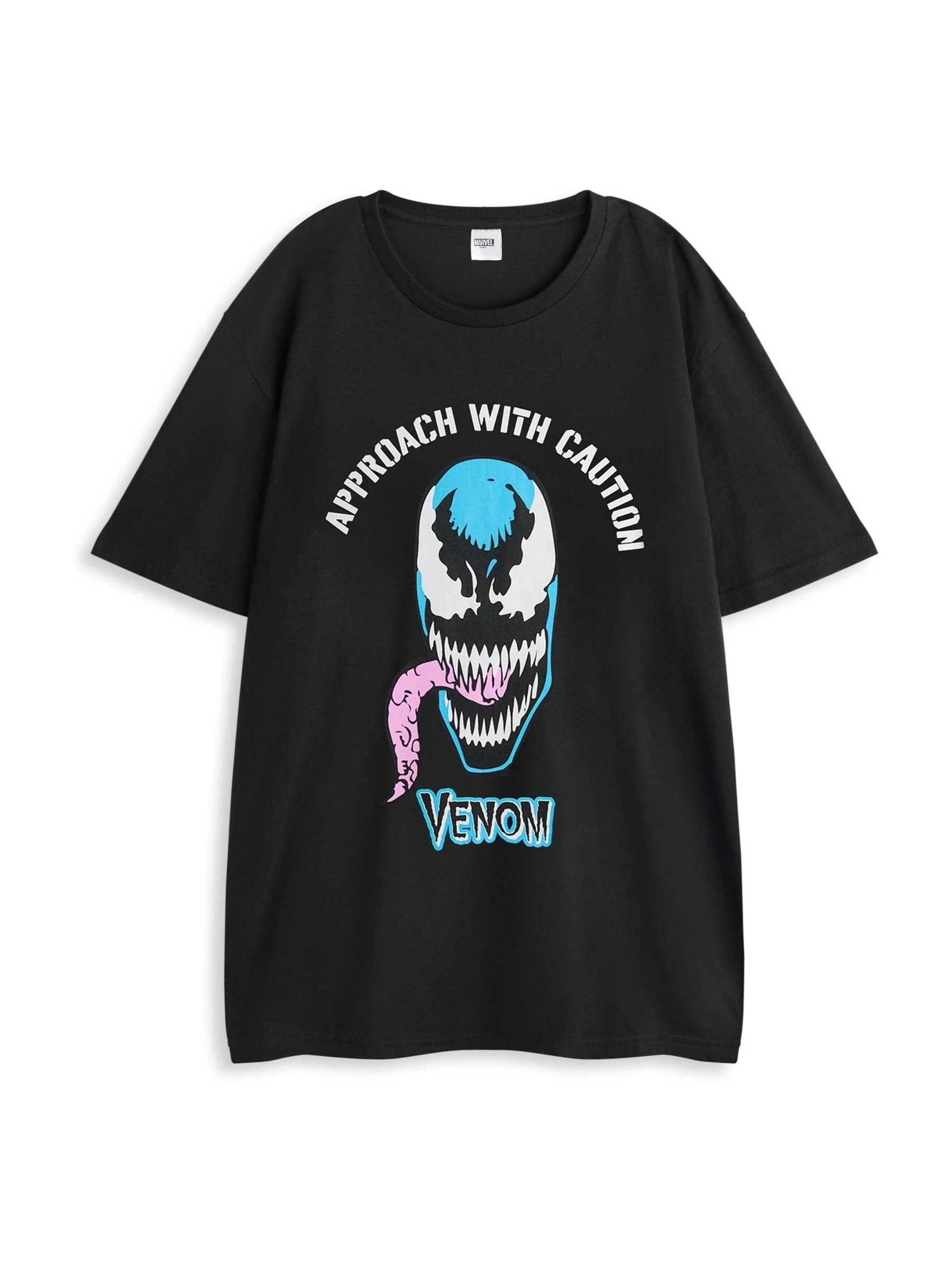 Vanilla Underground Marvel Venom pyjama met korte mouwen en lange pijpen voor heren van 100% katoen