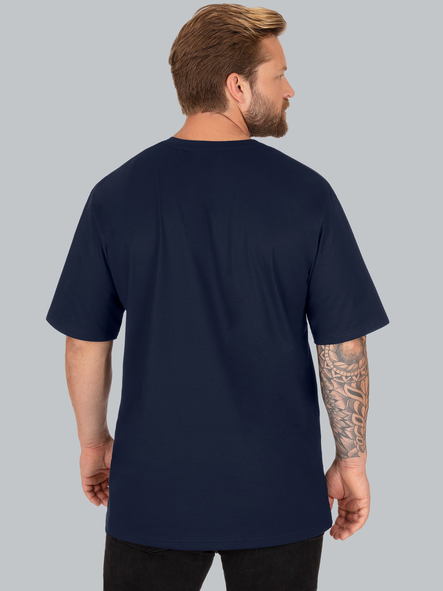 V-Shirt DELUXE Baumwolle Navy