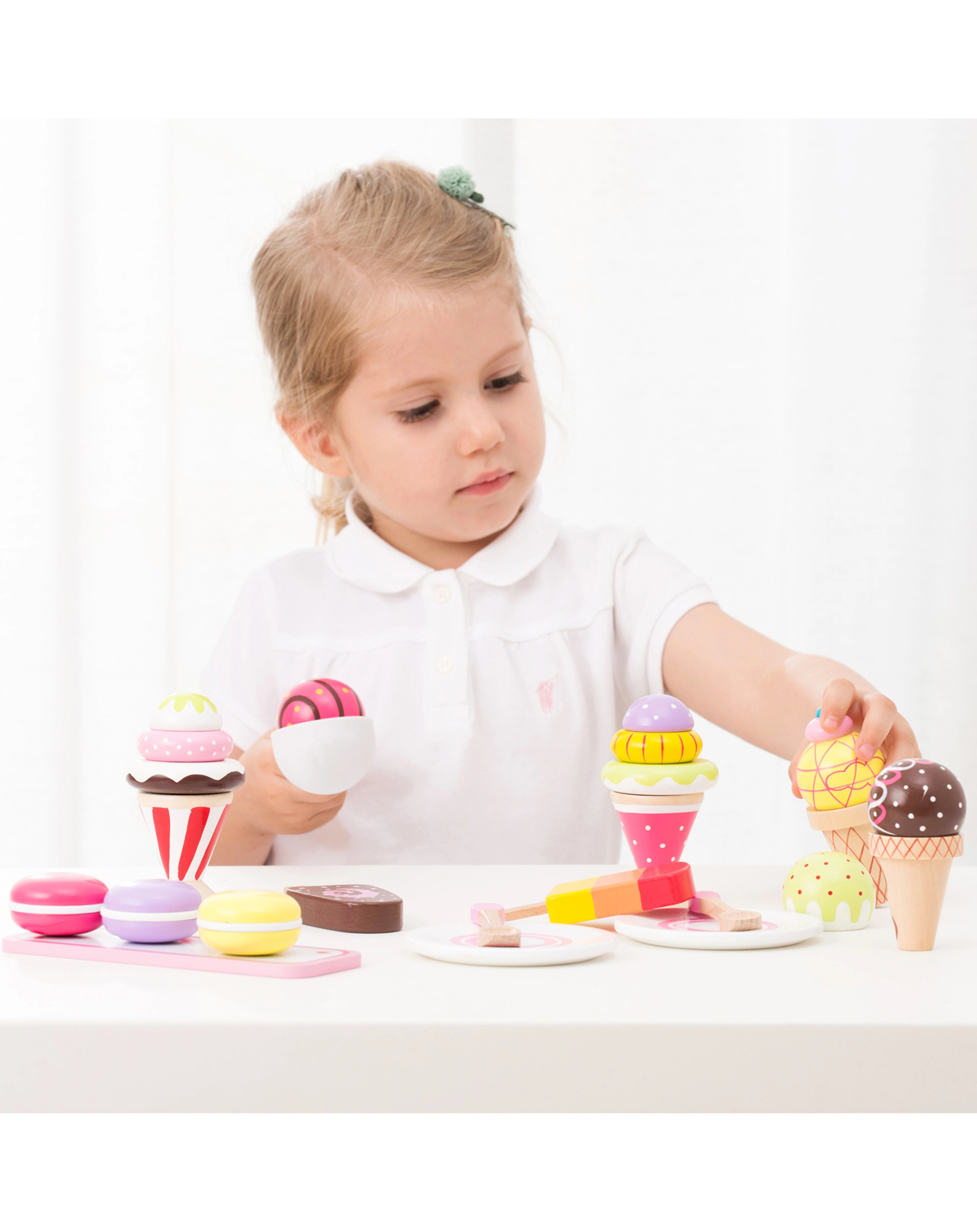 Holz-Eiscreme-Set 13-teilig
