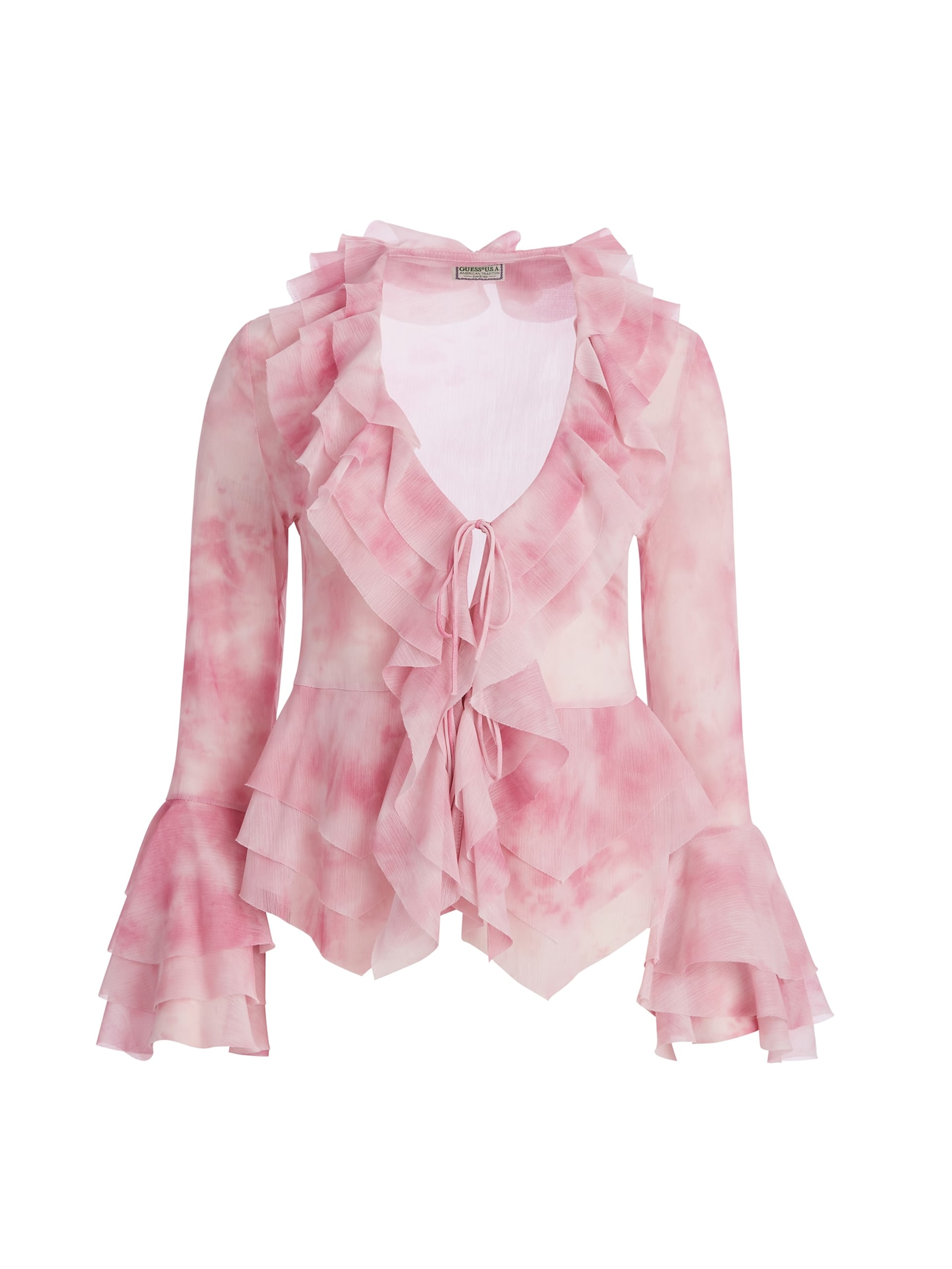 blusa com babados