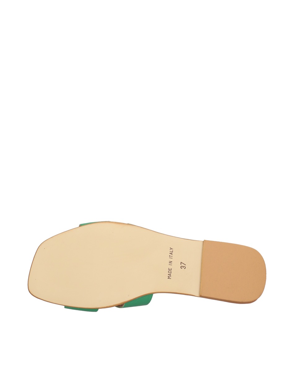 Glattleder Pantoffel