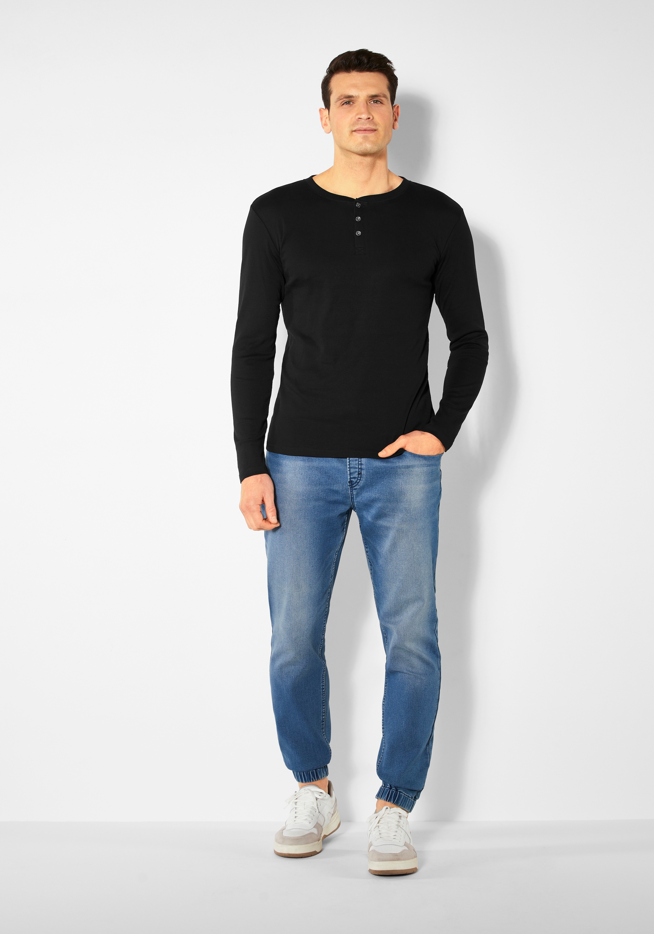 H.I.S Langarmshirt , mit aufwendiger Knopfleiste