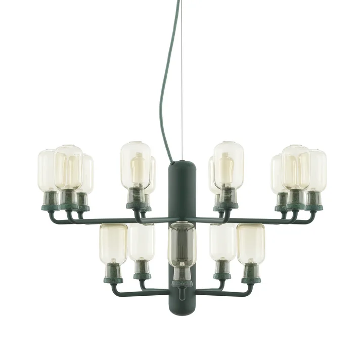 Normann Copenhagen - Amp Kronleuchter small, smoke / black