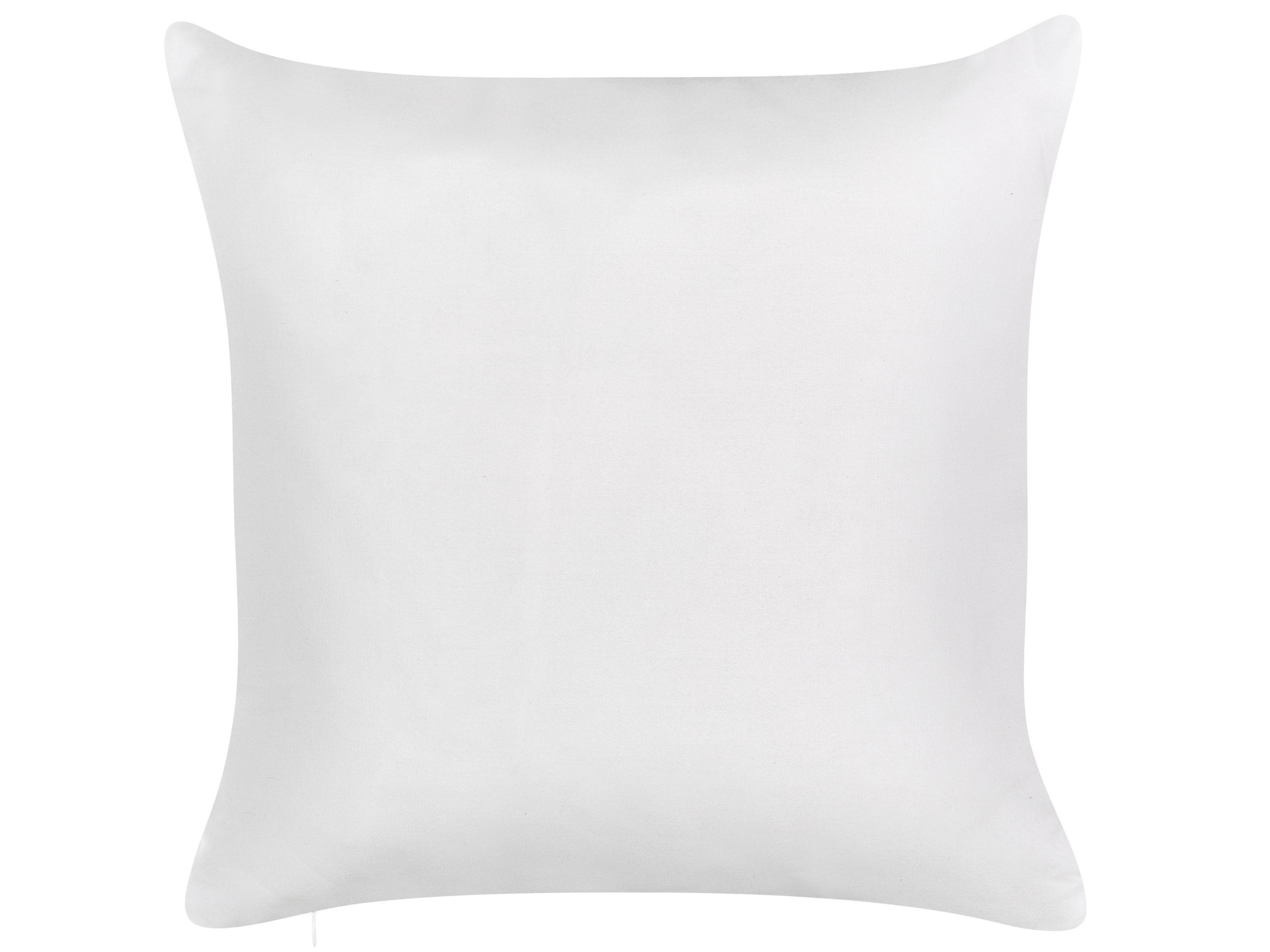 Set van 2 tuinkussens BUSSANA bladpatroon 45 x 45 cm Groen