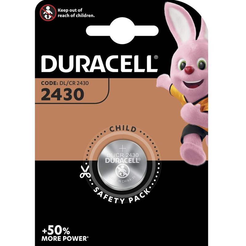 Duracell Knopfbatterie, CR2430/DL, 1 Stück