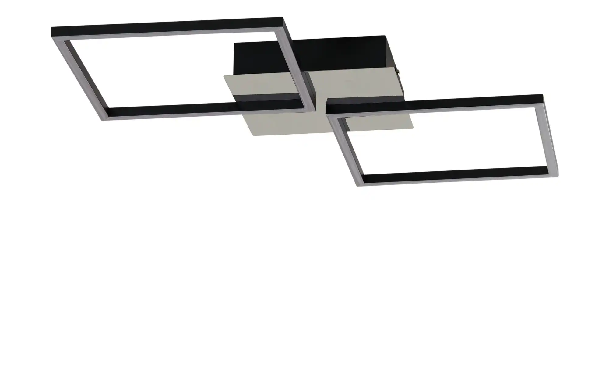 KHG LED-Deckenleuchte, 2-flammig, schwarz/chrom