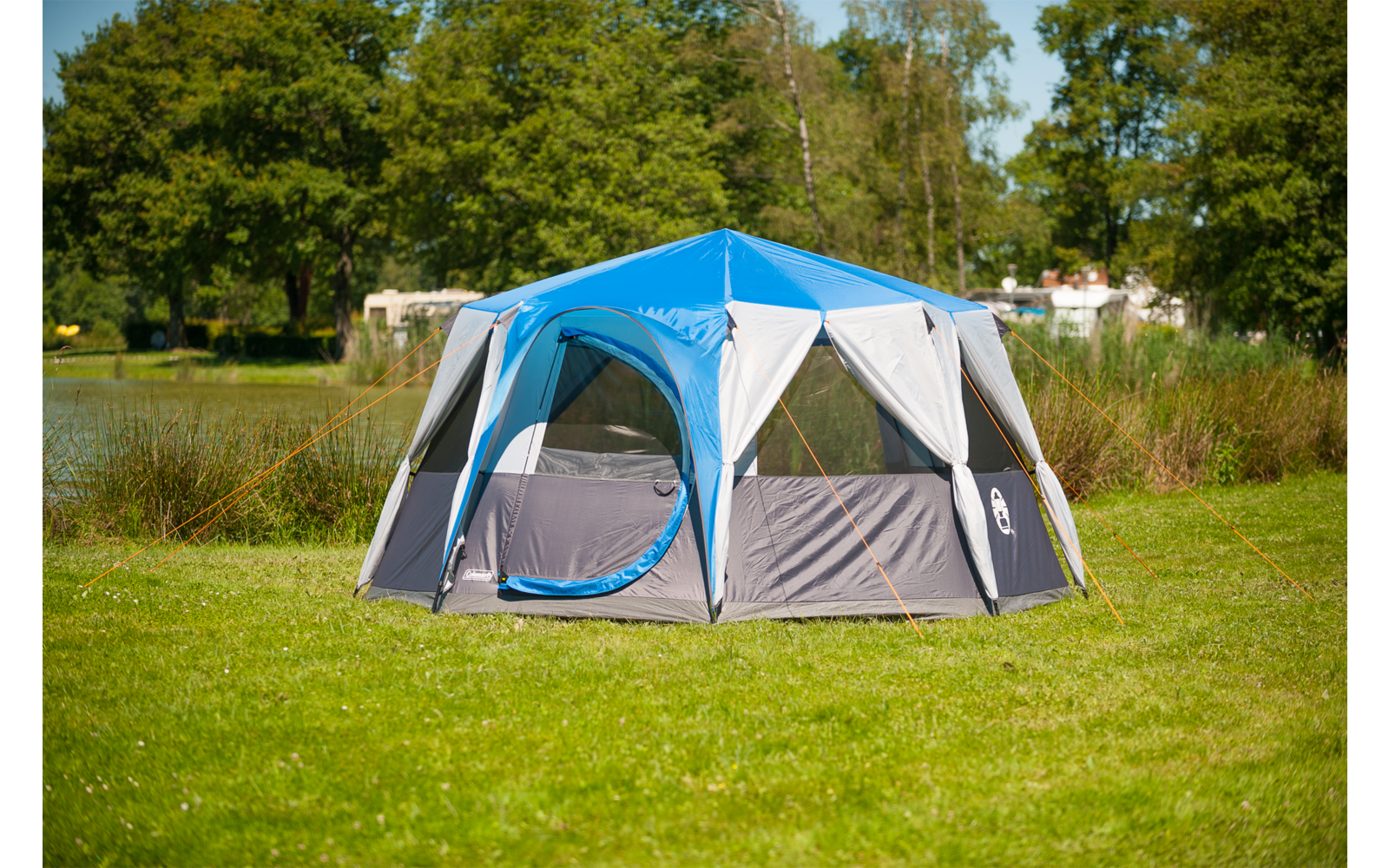 Coleman Octagon Familienzelt blau für 8 Personen