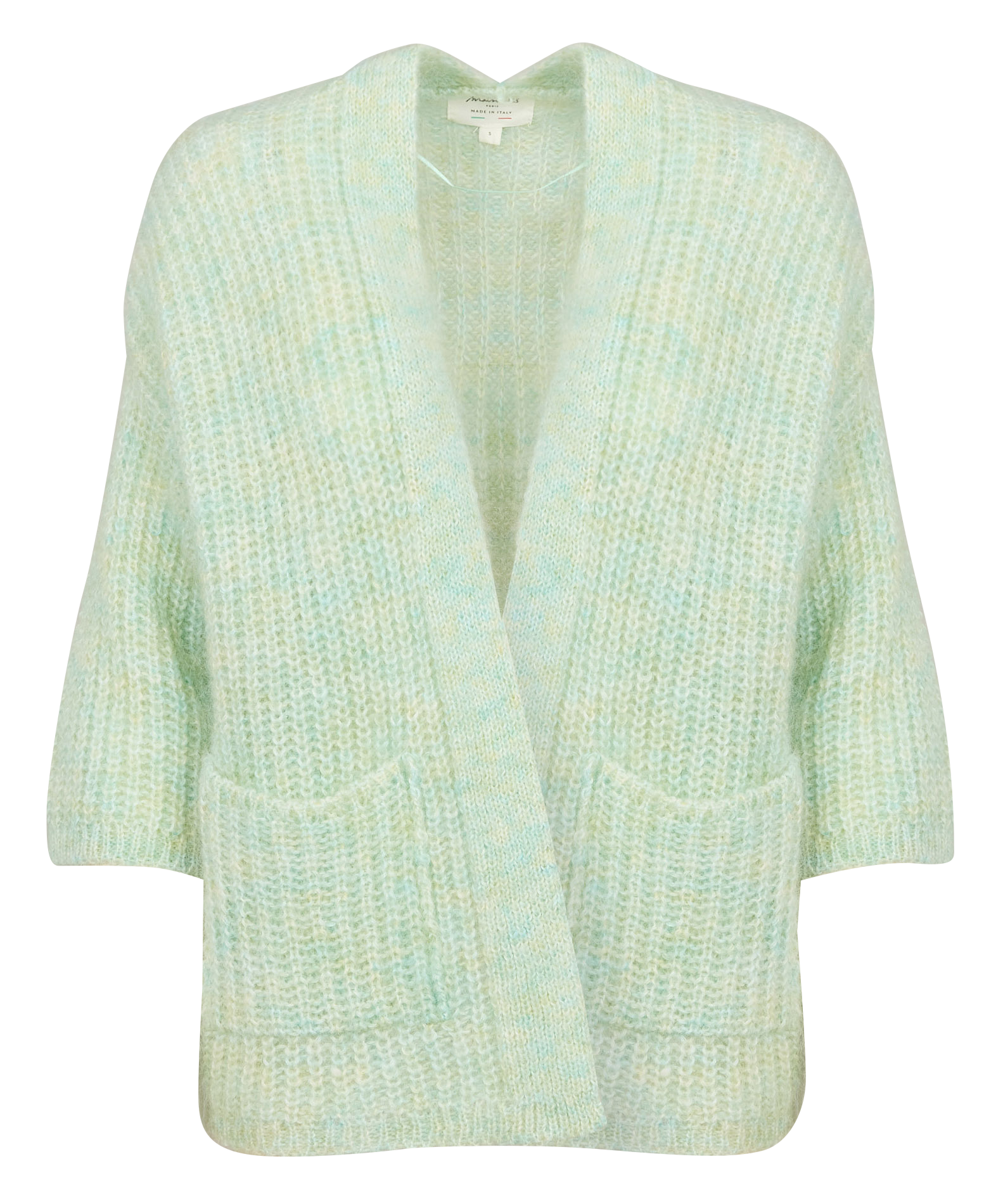 ALIX BIS - Gilet tricot en laine mélangée | Vert