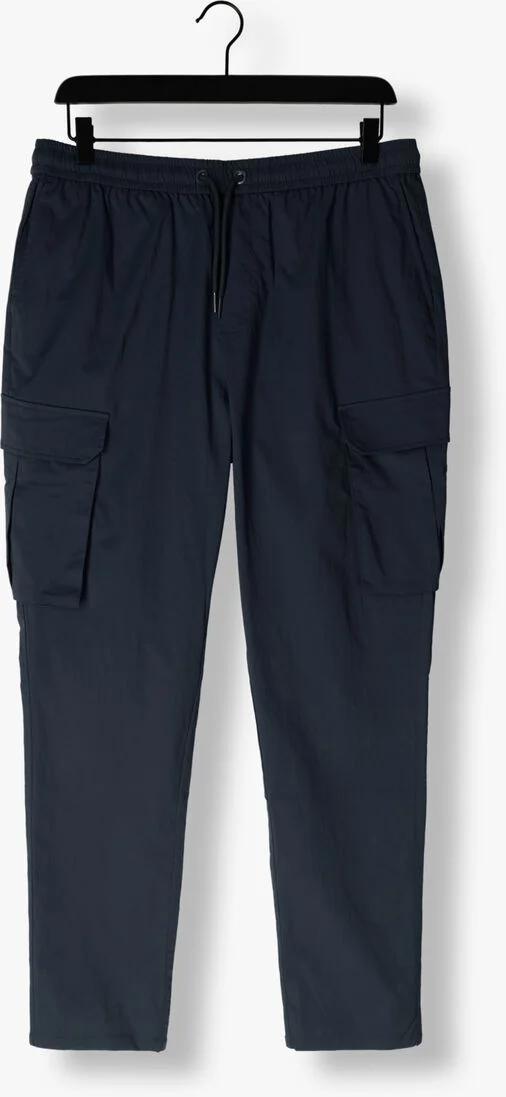 PURE PATH donkerblauwe pure path cargobroeken cargo pants with cords