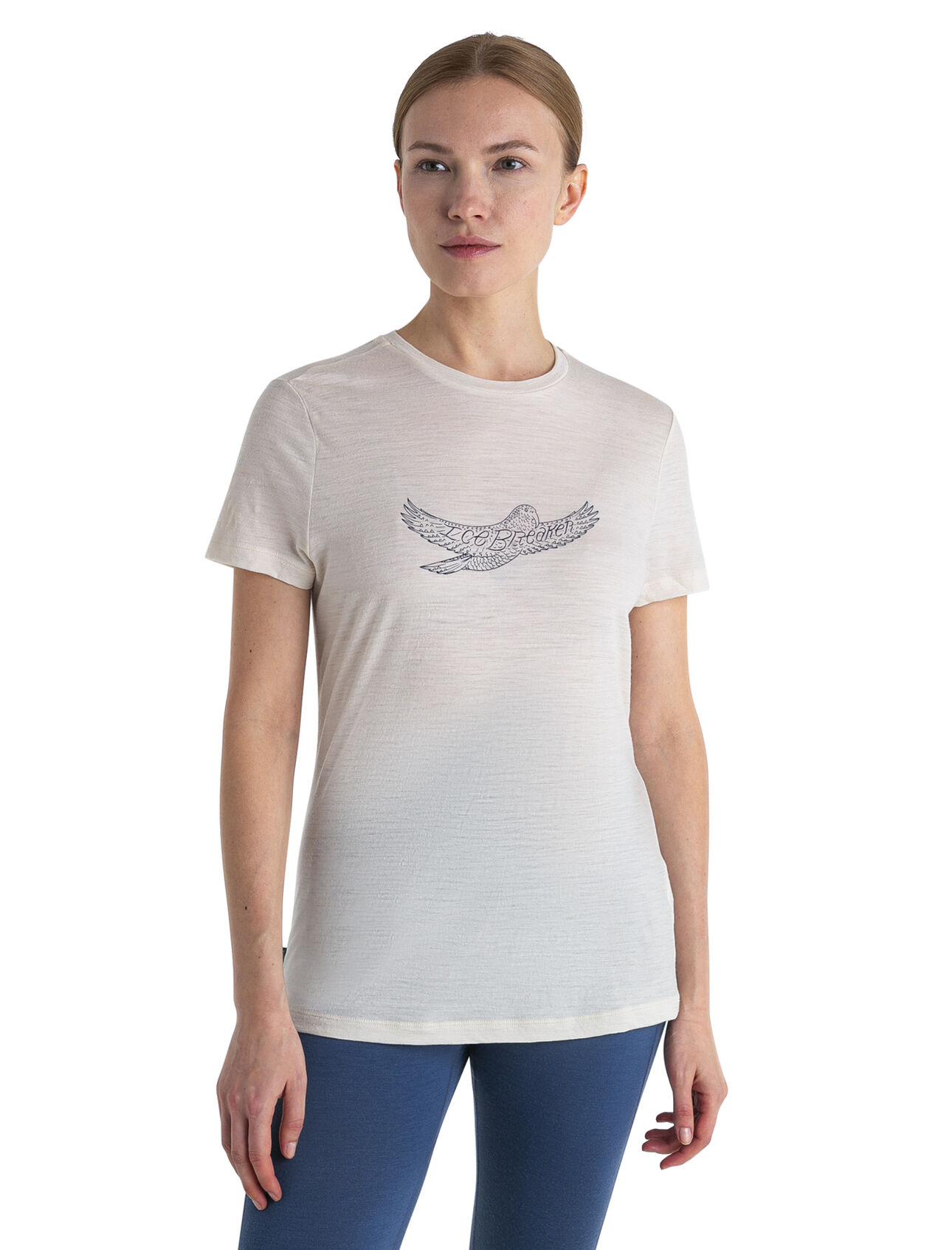 Icebreaker Merino 150 Tech Lite 3 SS IB Kea Womens Chalk