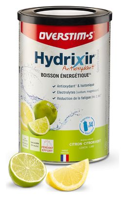 Boisson énergétique Overstims Hydrixir Antioxydant Citron/Citron vert - 600g