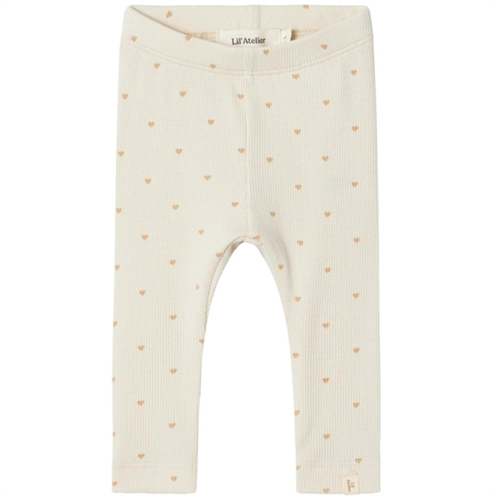 Køb Lil'Atelier Turtledove Heart Gago Slim Leggings Noos