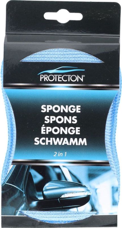 Protecton - 2-in-1 Spons - Dubbelzijdig - Microvezel en Zeem - 17x10cm