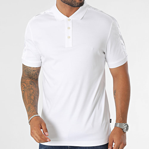Polo Manches Courtes A Bandes Parlay 189 50494073 Blanc