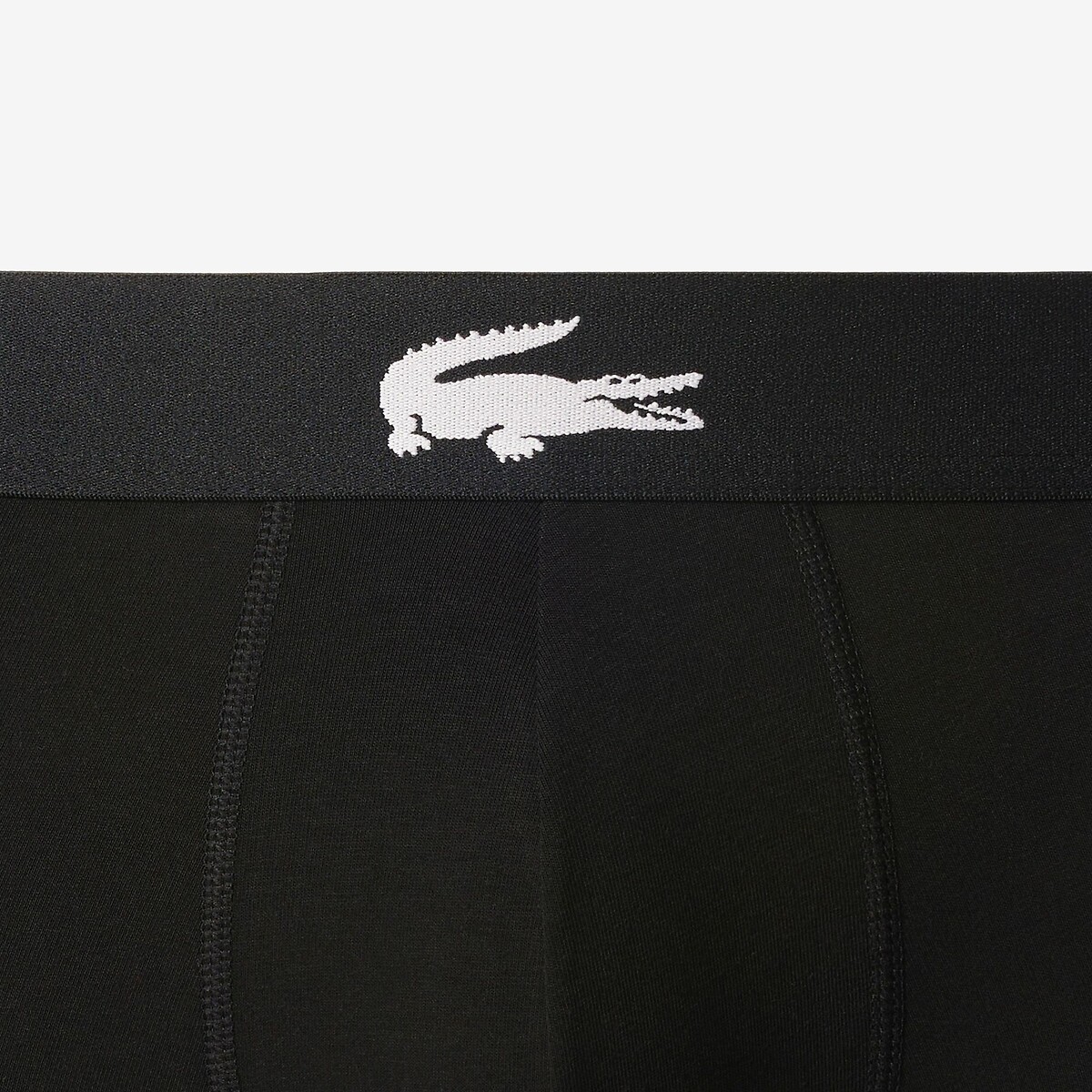 LACOSTE<br>Conjunto de 3 cuecas boxer em algodão elástico estampado