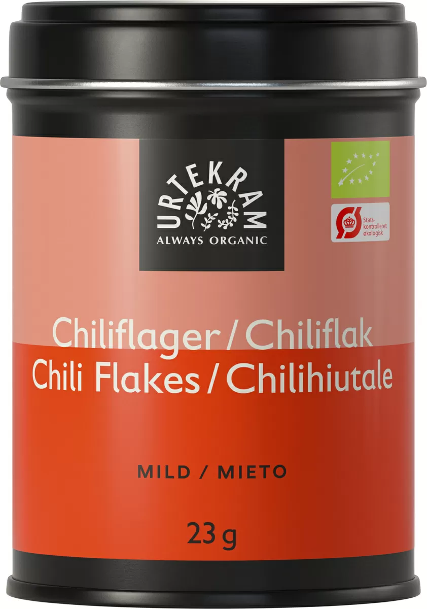 Urtekram Chili flager, økologisk - 23 g