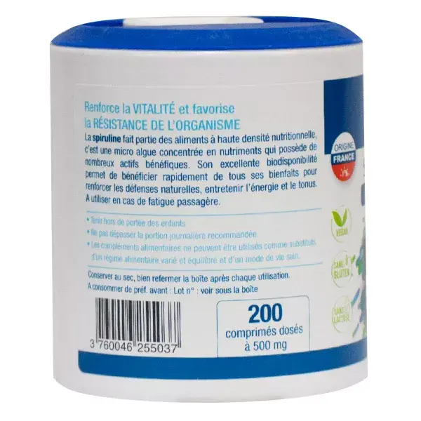 Tonic Nature Spirulina Orgânica 200 comprimidos