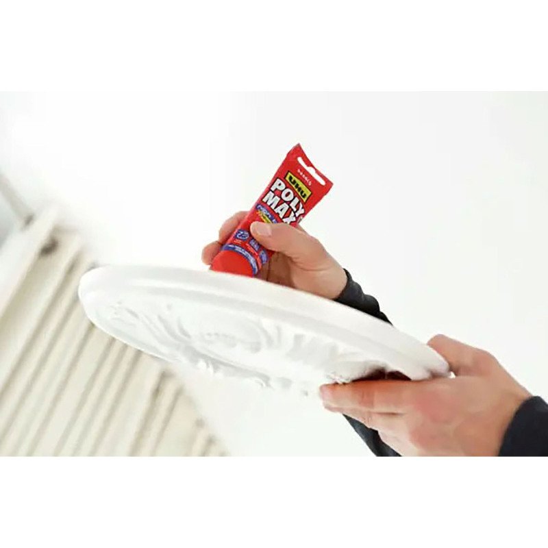 Colle-Mastic Poly Max® UHU prise immediate Séchage rapide - Tube de 165 g, blanc