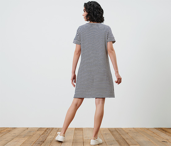 Gestreiftes Jerseykleid