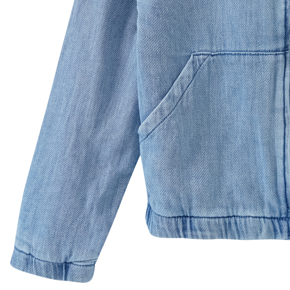 Yigga Jungen Jeansblouson in Denim-Optik hellblau