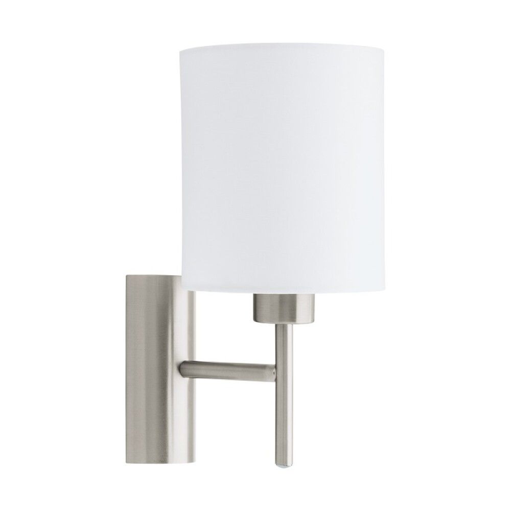 VEGGLAMPE EGLO PASTERIE27 M/BRYTER HVIT