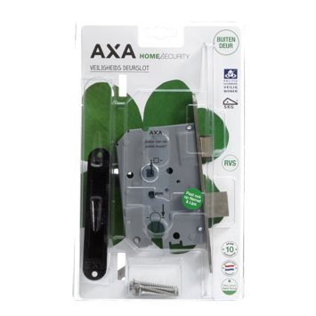 AXA veiligheidsslot 7415 incl sluitkom pc55 ronde voorplaat rvs SKG*