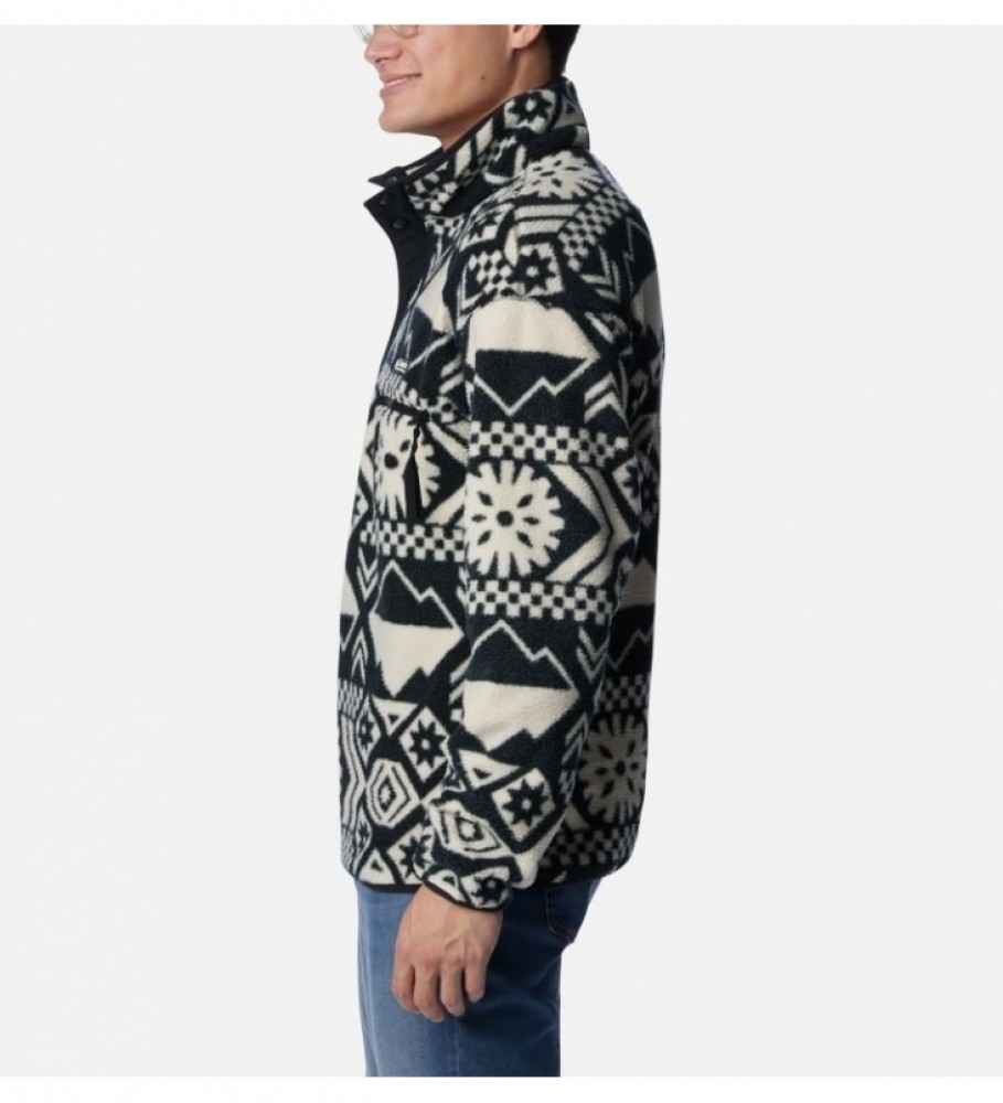 Fleece Columbia Helvetia Preto e Branco