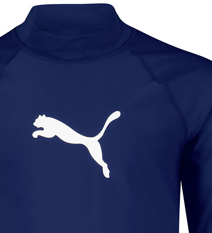 Puma Badeshirt - UV50+ - Navy m. Logo