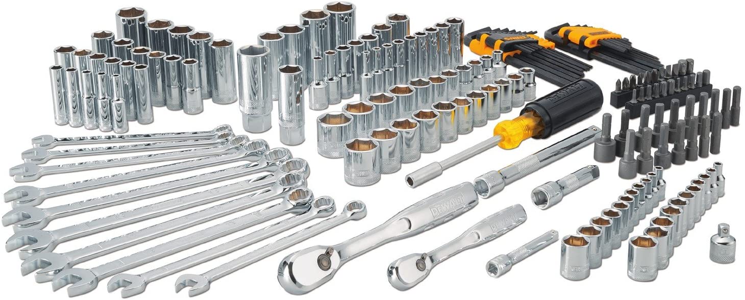 Mechanics Tool Set, 1/4" & 3/8" & 1/2" Drive, SAE/Metric, 205-piece (DWMT81534)