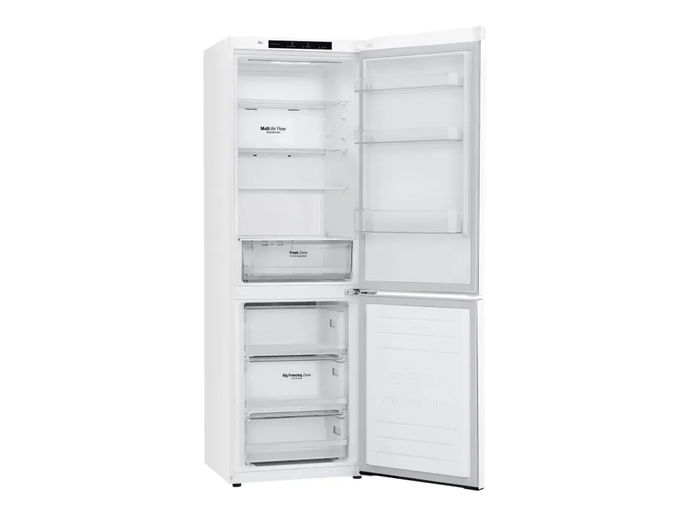 GBP31SWLZN LG Refrigerator GBP31SWLZN A  , Free standing, Combi, Height 186 cm, No Frost system, Fridge net capacity 247 L, Freezer net capacity 107 L, Display, 36 dB, White
