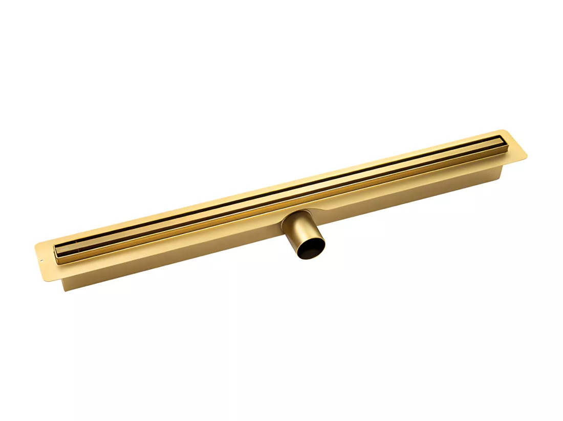 Caniveau de douche SLIM, couleur:doré, longueur:80 cm