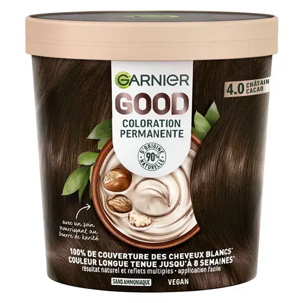 Garnier Good Hair Color nº 4.0 Castanho Cacau